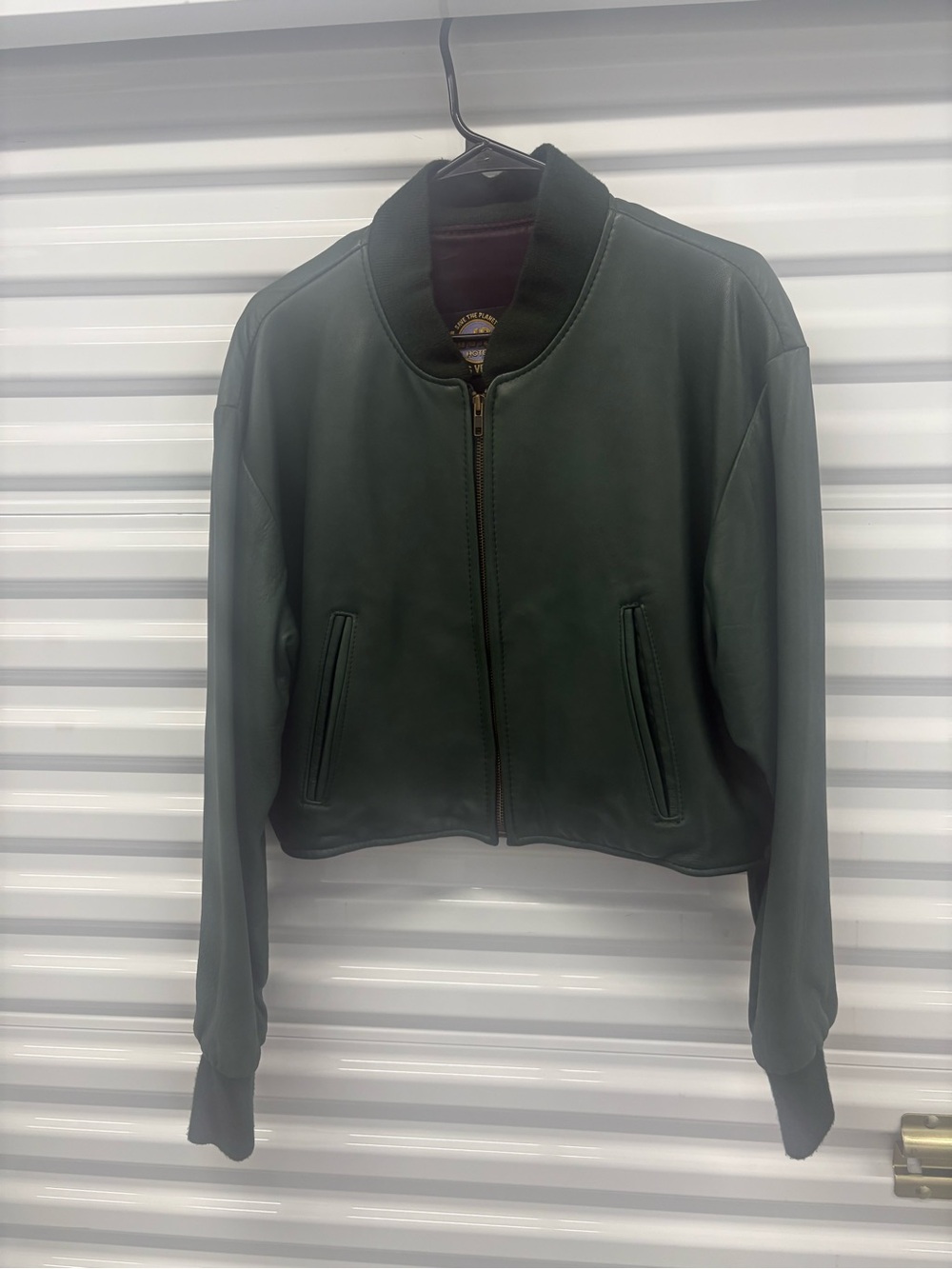 Hard Rock Cafe Dark Green Bomber Jacket for Women